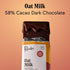 58% 1.8oz 3-Pack Raaka Chocolate Oat Milk, Cacao Cane Sugar Free Dark Chocolate | Gourmet Dark Chocolate Gift |