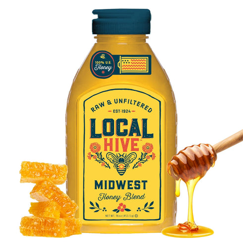 Local Hive Midwest Raw & Unfiltered 16 oz | 100% Pure U.S.