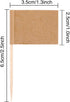 Pangda 200 Pack Toothpick Flags, Party Cupcake Picks Cheese Markers Blank Kraft Paper Fruit Sticks for Cupcakes and