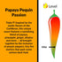 6 Pack Papaya Pequin Passion Natural Hot Sauce by Fat Cat Gourmet | Savory Caribbean Inspired Fruit Sauce for Seafood