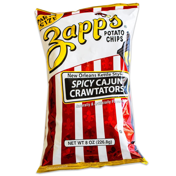Zapp's New Orleans Kettle Style Cajun Crawtator Potato Chips 8 oz. Party