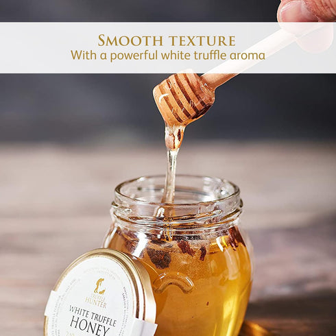 4.23 Oz TruffleHunter - White Truffle Honey - Acacia Honey Condiment