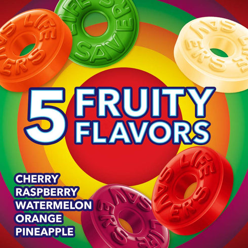 5 50 oz LIFE SAVERS Flavors Hard Candy, Party Size, Bag