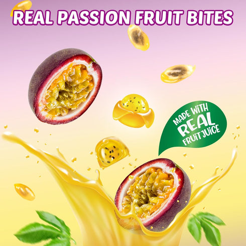85 Pack AMOS Peelerz Passion Fruit g Tropical Snack, Pre-Peeled Style Passion Fruit Candy,Fruity Flavor & Peelable