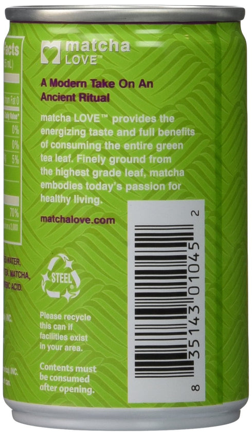 5.2 (Pack 20) Matcha Love Green Tea Sweetened Energy Shots, Ounce
