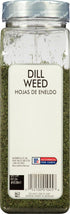 5 oz 5 McCormick Culinary Dill Weed, - One Ounce Container of Dried Dill Weed Seasoning For Back of House Use, Best