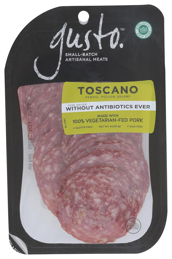 Gusto Sliced Toscano Salami, 4 OZ