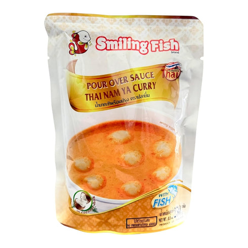250g (Pack 6, AquaNation Listing For Smiling Fish Thai Nam Ya Curry Sauce Authentic Pour Over Sauce with Coconut Milk