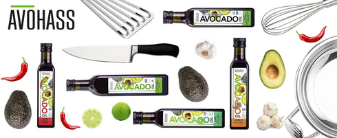 Avohass 8.5 oz Chili Infused Extra Virgin Avocado Oil fl Bottle Unrefined First Cold Pressed Non GMO from New Zealand
