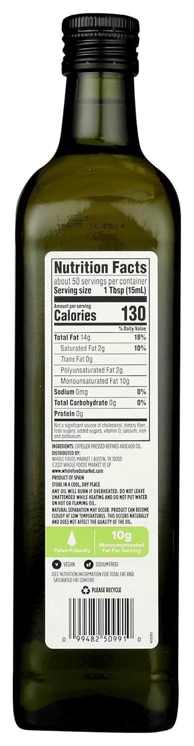 365 25.4 Oz by Whole Foods Market, Avocado Oil, Fl