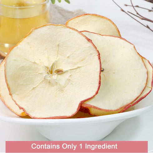 WZQLAOYS 7oz/200g,No Dried Apples,Dehydrated Apple Slices Sugar Added,for Healthy Snacking Potpourri and Bowl Fillers