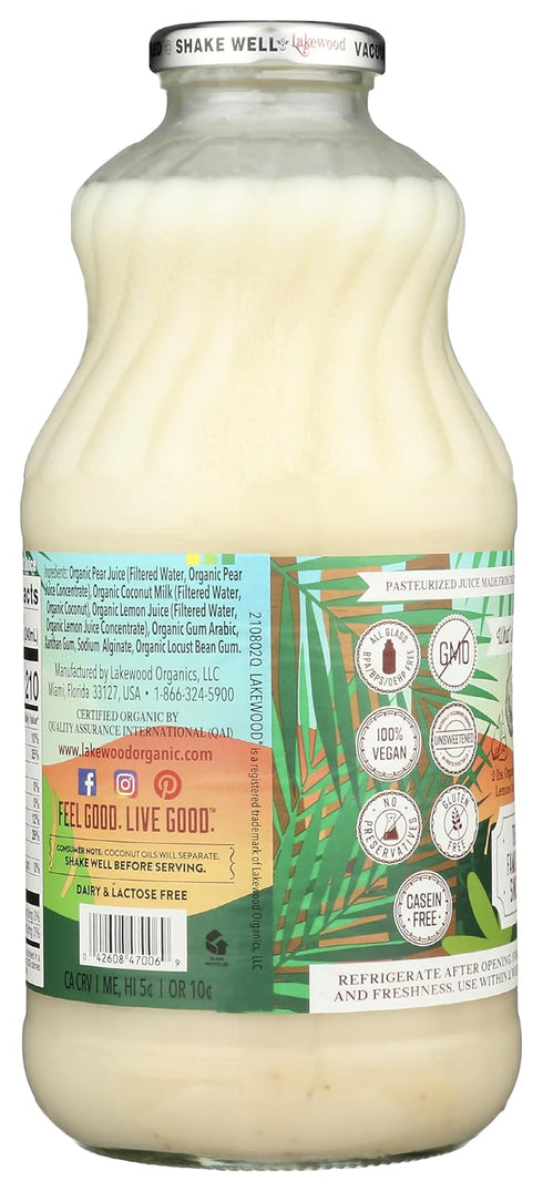 32 LAKEWOOD JUICE COCONUT MILK ORG, FO