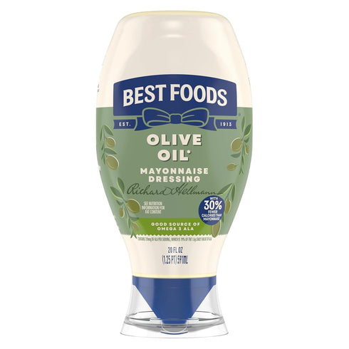 Best Foods Mayonnaise Dressing Olive Oil Mayo Squeeze Condiment for Simple Meals