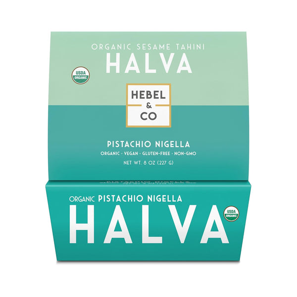 HEBEL & CO Pistachio Nigella Halva - 8 oz | Certified USDA