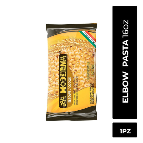 Elbow 16 oz (Pack 1) LA MODERNA, Codos Pasta, of | Enriched Durum Wheat Semolina | Kosher, Non-GMO, Iron