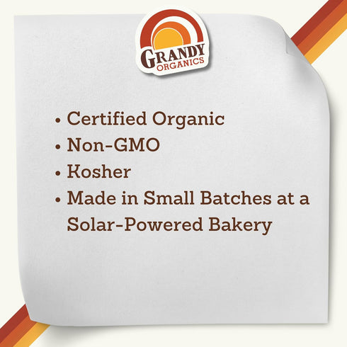 12oz Pack 3 Grandy Organics Classic Granola, Certified Organic Granola Cereal, Low Sugar - Made with Oats, Pumpkin