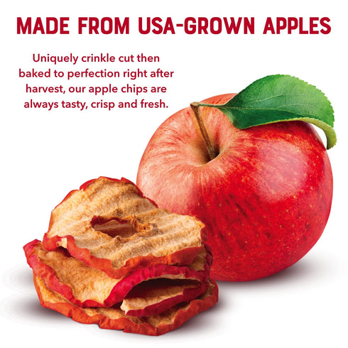 Simple Slices Gourmet Nut Baked Apple Chips (Red Apple) - 0.75 Ounce (Pack of 8 Bags)