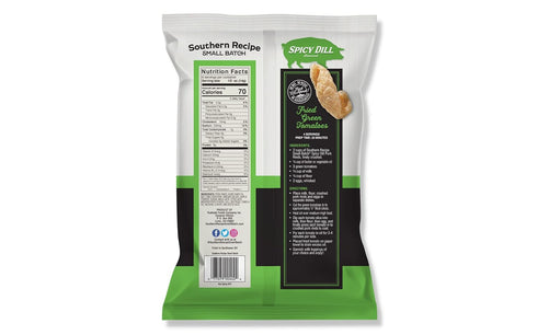 7g 4 Oz (Pack 6) Southern Recipe Small Batch Pork Rinds | Spicy Dill Flavor | Keto Friendly, Gluten Free, Low Carb Food