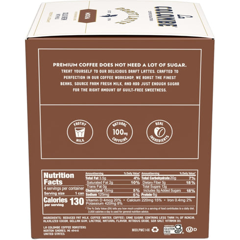 4 Count, 36 Oz La Colombe, Latte Draft Mocha Fl