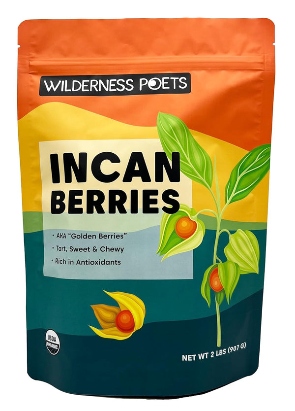 Wilderness Poets, Organic Incan Berries (Golden Berries, Gooseberries) - Raw, Dried Fruit