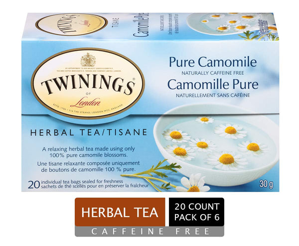 Twinings Organic Camomile Tea Bags 20 per pack - Pack of 6