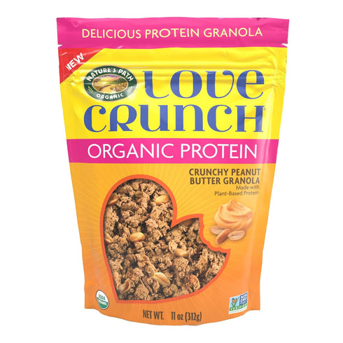 Love Crunch Organic Peanut Butter Protein Granola, 11 oz (Pack of 1),