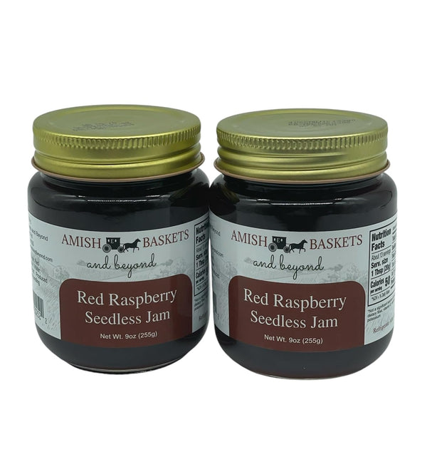 Amish Red Raspberry Seedless Jam Non GMO Vegan All Natural - 9