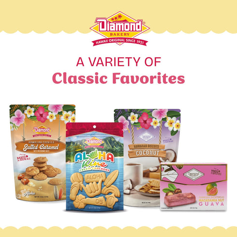 13.2oz, 3-Pack (12 4 Diamond Bakery Hawaiian Shortbread Cookies Original Buttery, Decadent Shortbread Made in Hawaii