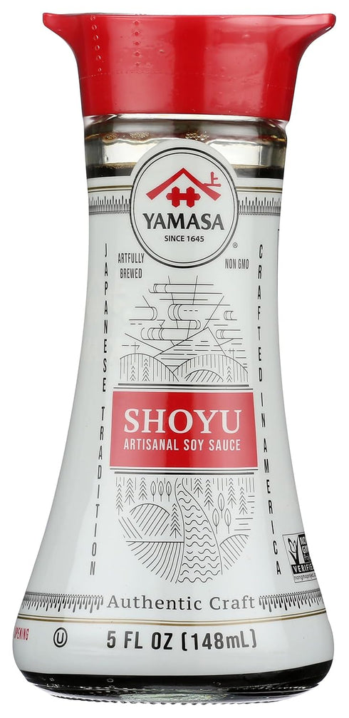 Yamasa Shoyu Artisanal Soy Sauce - Non-GMO - Glass Bottle with Dispenser - 5 fl oz