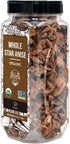 Soeos Organic Whole Star Anise (4 oz) - Chinese Star Anise Pods, Non-GMO Verified for Beverages, Cooking, Baking
