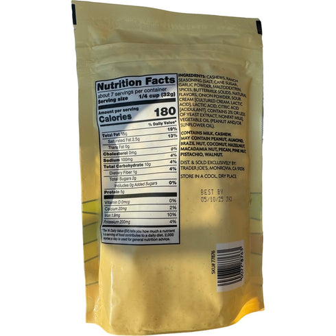Generic 8 oz Trader Joe's Ranch Seasoned Cashews