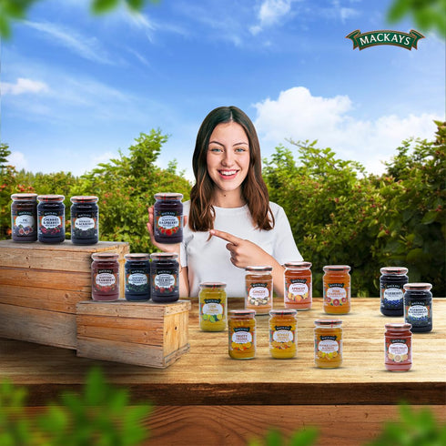 340gm (Pack 2)| Mackays Scottish Raspberry Preserve Jam of Imported from Scotland | Made with Whole Fruits | Vegan |
