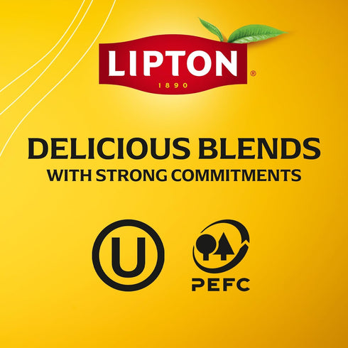 20 Lipton Lemon Ginger Tea Bags, caffeine free Tea, Refresh Fruit and Herbal Tea, Individually Wrapped, Tea Bags