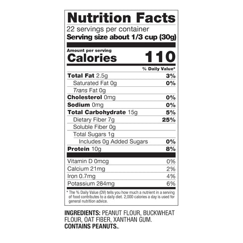 PBfit Peanut Flour Baking Blend - 24 oz, Gluten Free, Non-GMO, 10g Protein, 80% Less Fat than Almond Flour