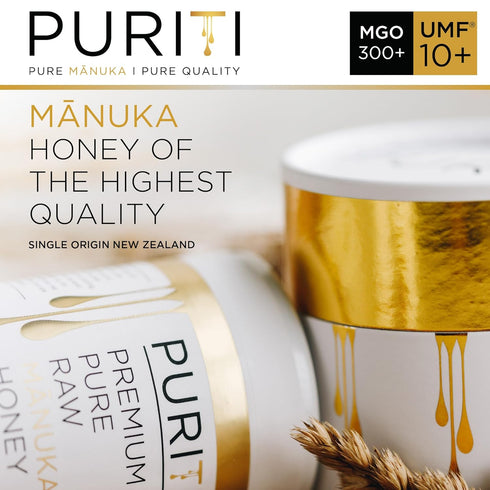 300+ 10+ 100% 8.8 Oz 250g Packed PURITI Manuka Honey MGO / UMF | Pure Genuine Raw Manuka Honey | / | Harvested, Tested