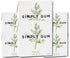 Simply Gum Fennel Plant-Based Chewing Gum Pack of Six (90 Pieces Total) Synthetic Plastic Free + Aspartame Free