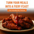 Catchin Heat Hot Sauce Fish Bottle Bold Red Pepper Flavor, Spicy Sauce for Any Meal