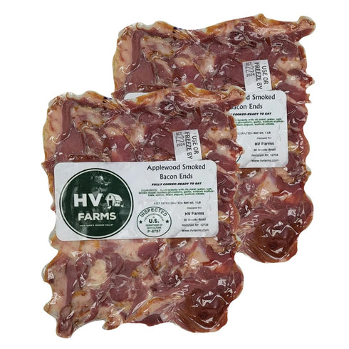 HUDSON VALLEY FARMS Duck Bacon Ends 2-Pack (1 Lb Each, 2 Lbs Total) | Uncooked