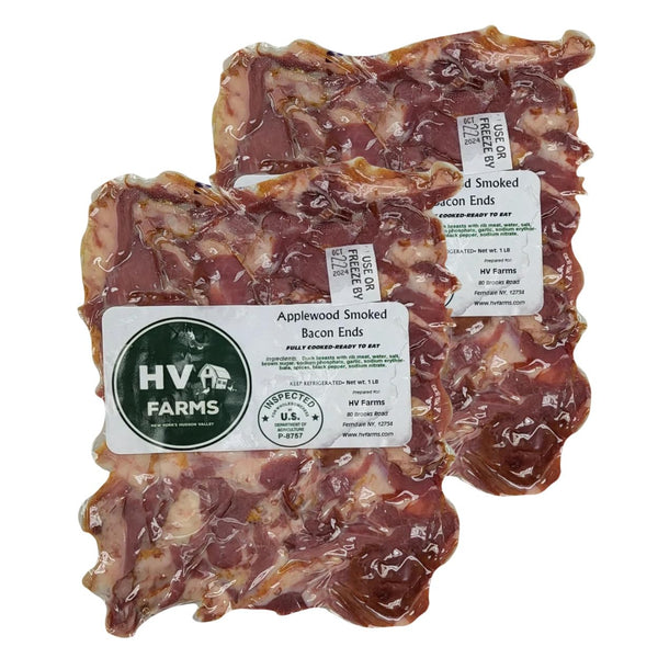 HUDSON VALLEY FARMS Duck Bacon Ends 2-Pack (1 Lb Each, 2 Lbs Total) | Uncooked
