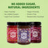 GOOD GOOD Assorted No Added Sugar Jam Gift Box - Strawberry, Fig & Four Fruits Jam Bundle with Serving Spoon - Low