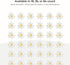 18 Count (1 Inch) Edible Daisy Cake Decorations, Small Edible Flowers, White & Yellow Sugar Flowers, Daisy Cupcake