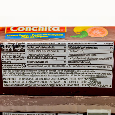 14.1 oz (Pack 1) Conchita Guava Paste, - Authentic Caribbean Flavor, Versatile Guava Spread for Snacks and Treats