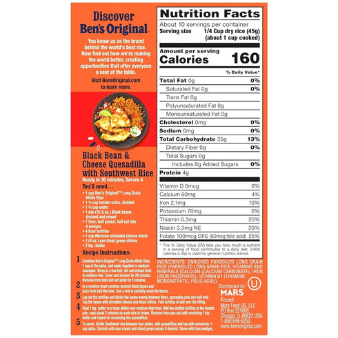 UNCLE BEN'S 16 oz Original Converted Enriched Parboiled Long Grain Rice