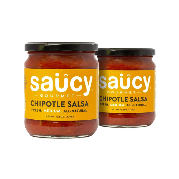 Saucy Gourmet Chipotle Salsa - Chef-Crafted Smoky Mexican Dip with Roasted Garlic