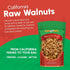 4 Package-Fresh, California Raw Walnuts- Pounds, Resealable No Shell, Unsalted-All Natural Dry Halves and Chopped