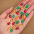 Mini Vegetable Icing Shapes Edible Royal Icing Decorations for Cakes, Cupcakes &