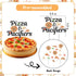 25PCS Sursurprise Pizza & Pacifiers Baby Shower Cake Topper Cupcake Toppers, Pizza Party Time Decorations Fast Food