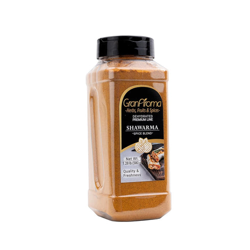 (1.28 GranAroma Shawarma Spice Blend, Aromatic & Savory, Exotic Flavor, Authentic Middle Eastern Cuisine Pound)