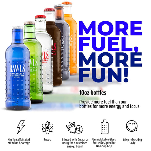 Bawls Pack, Pack, 10oz 12 Pack Zero Variety Guarana Drink, Guarana Soda, Guarana Fueled Soda for Energy, High Energy