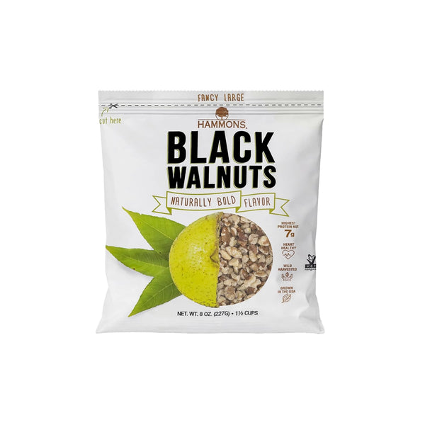 Hammons Fancy Large Black Walnuts - Wild Harvested - Non-GMO - Gluten-Free